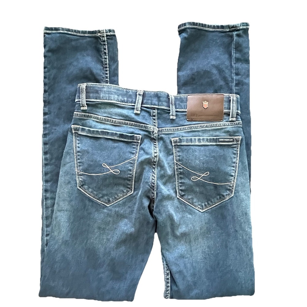 LP Louis Philippe Jeans Matt Low Rise Slim 28 x 33 Premium Dobby India Jeans